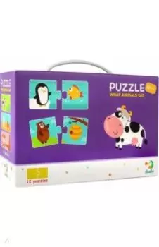 Пазл Кто что ест, 24 элемента