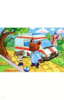 Пазл Мишка-доктор, 30 элементов