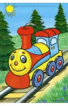 Пазл Паровозик, 6 элементов