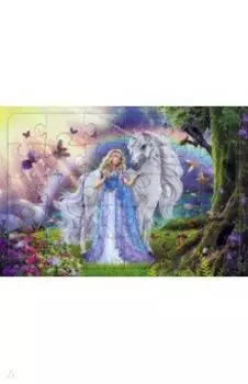 Пазл Принцесса и единорог, 30 элементов