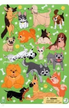 Пазл в рамке Пёсики