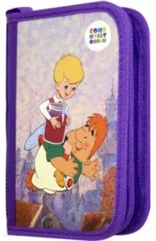 Пенал 2 секции большой "Малыш и Карлсон" (СМФ 12111)