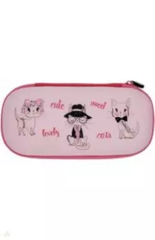 Пенал CUTE SWEET CATS, 1 отделение, на молнии