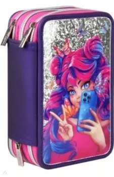 Пенал Девушка с телефоном