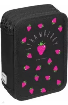 Пенал Fruit Rain. Клубника, три отделения