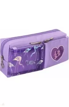 Пенал-косметичка Flamingo, фиолетовый