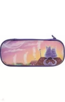 Пенал Котики на крыше, 1 отделение, на молнии