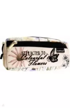 Пенал квадро Wild Flowers, 2 отделения