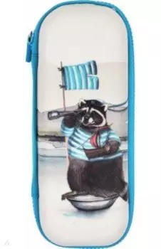 Пенал на молнии Енот морячок