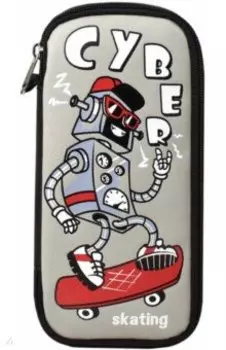 Пенал Робот на скейте, 1 отделение