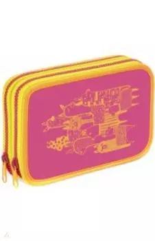 Пенал школьный "Альпаки" (12,3х19,8х4,8 см, два отделения, без наполнения)