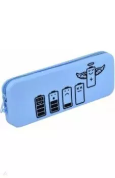 Пенал школьный Батарейки, силиконовый
