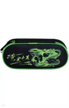 Пенал школьный Дино, микрофибра, 20.5х7.5х4 см