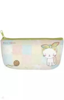 Пенал школьный "KITTEN AND BALL" экокожа (14-010/09)