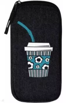 Пенал школьный Кофе, 8.5х18х1.5 см