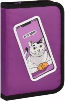 Пенал школьный Кот