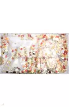 Пенал школьный "Красный" (с пайетками, 1 отделение, на кнопке) (46419)