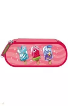 Пенал школьный микрофибра 20.5х7.5х4 Мороженое (54082)