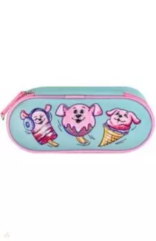Пенал школьный Мороженое, микрофибра, 20.5х7.5х4 см