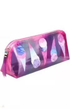 Пенал школьный Мороженое, ТПУ, 20х8х5.5 см