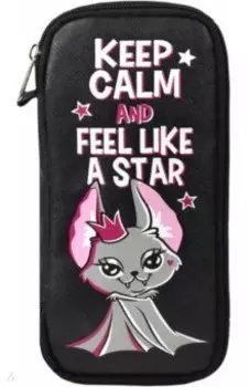 Пенал школьный Мышь Принцесса, полиуретан, 21х9х4