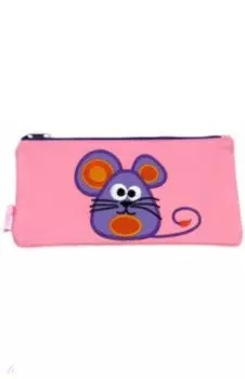 Пенал школьный "Мышка" (искусственная кожа) (46175)