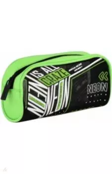 Пенал школьный Неон, зеленый