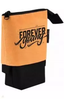 Пенал школьный, оранжевый