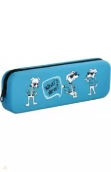 Пенал школьный Псы-хипстеры, силиконовый
