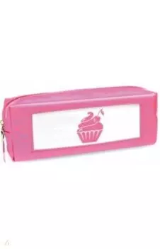 Пенал школьный "Розовый кекс" (одно отделение, без наполнения) (48895)