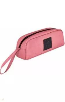 Пенал школьный Розовый, нейлоновый, 20х7х5 см