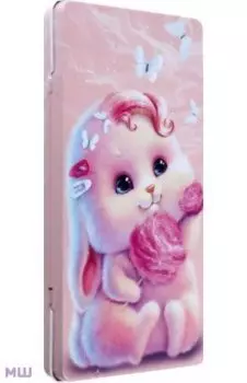 Пенал школьный Розовый зайка