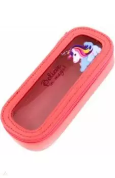 Пенал школьный с окошком "Единорог" (одно отделение, без наполнения) (48735)