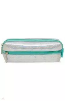 Пенал школьный СЕРЕБРИСТЫЙ ПЕРЕЛИВ, 3 отделения, искусственная кожа (48610)