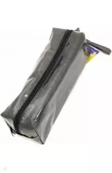 Пенал школьный "Серый" (синтетическая бумага, одно отделение, без наполнения) (48845)