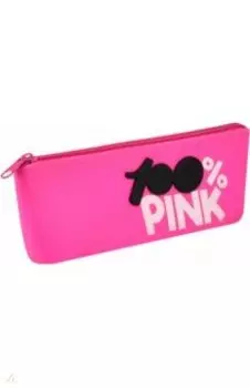 Пенал школьный силиконовый, розовый