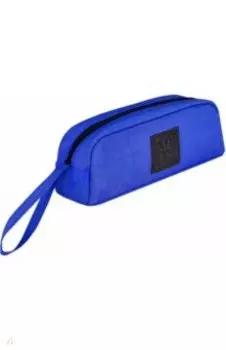 Пенал школьный Синий, нейлоновый, 20х7х5 см