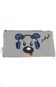 Пенал школьный "Собака" (искусственная кожа) (46178)