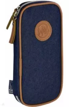 Пенал школьный Стильный Джинс, синий