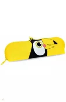 Пенал школьный "Тукан" (одно отделение, без наполнения, силикон)