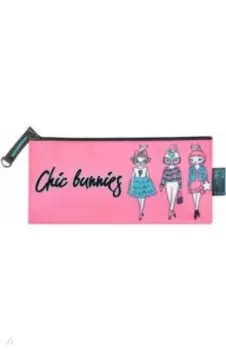 Пенал школьный Зайки фешн, микрофибра