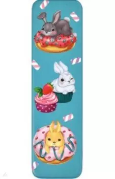 Пенал школьный Зайки, металлический