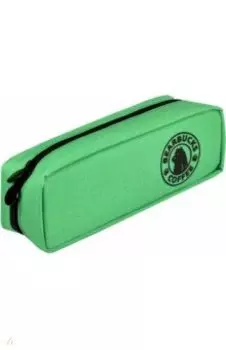Пенал школьный, зеленый