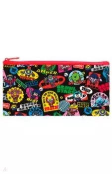 Пенал текстильный на молнии Brawl Stars Black