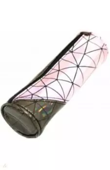 Пенал- тубус "БЛЕСТЯЩАЯ ГЕОМЕТРИЯ. РОЗОВЫЙ И СЕРЕБРИСТЫЙ" (ПН-6841)