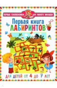 Первая книга лабиринтов. Для детей от 4 до 7 лет