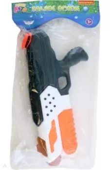 Пистолет водный с помпой, бело-чёрный