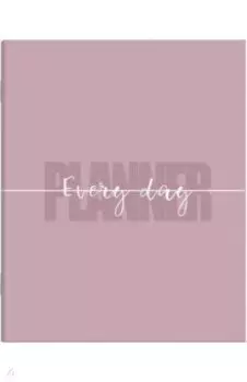 Планинг недатированный пепельно-розовый, А5, 64 листа