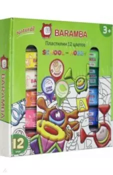 Пластилин. 12 цветов 25 грамм. В картонной коробке (B30012)