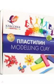 Пластилин Детство, 12 цветов